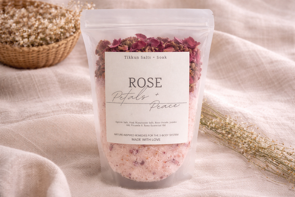 Rose Petals + Peace — Botanical Rose Epsom Salt Bath Soak