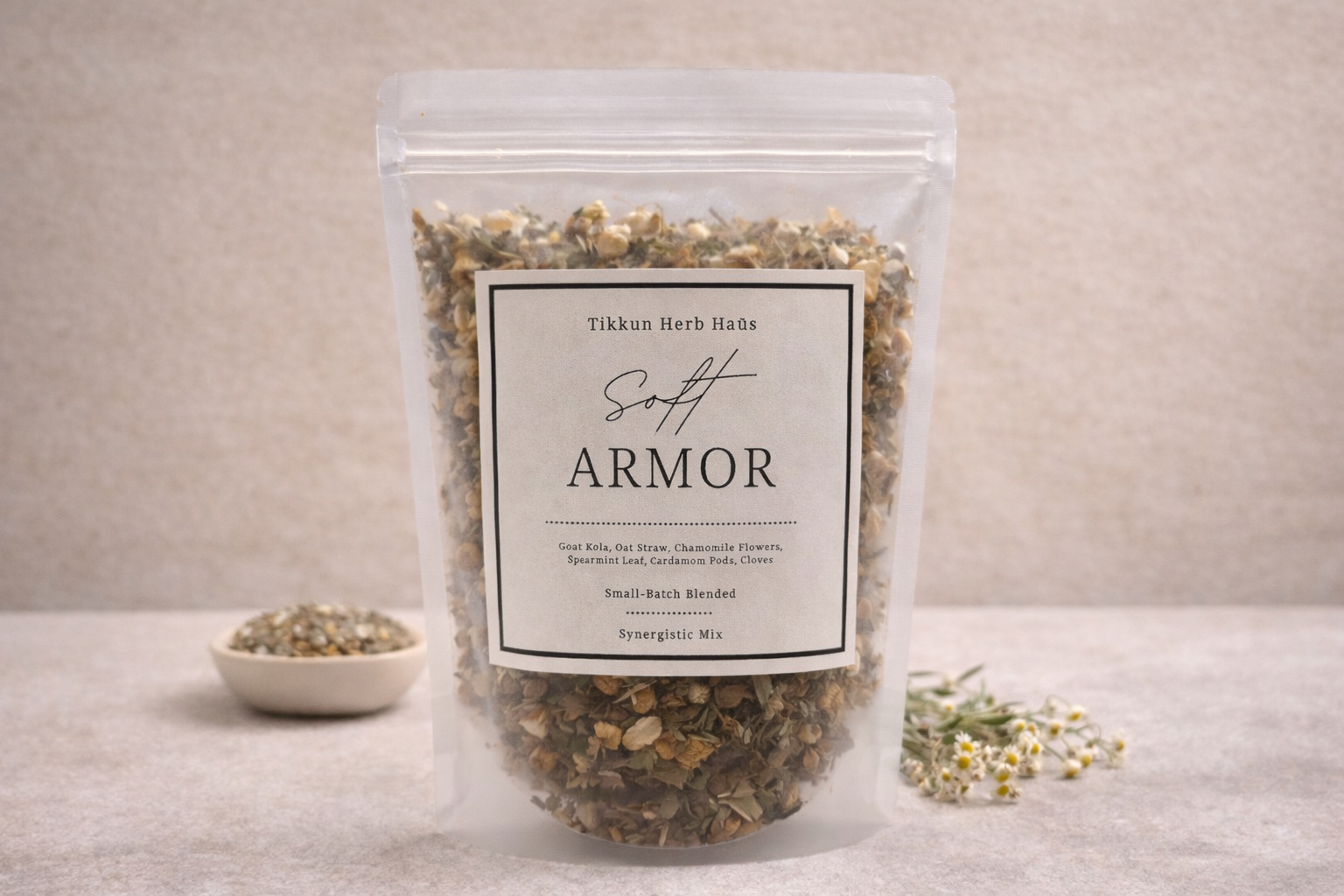 Soft Armor — Immune Support + Nervous System Herbal Tea Blend (Gotu Kola + Cat’s Claw)
